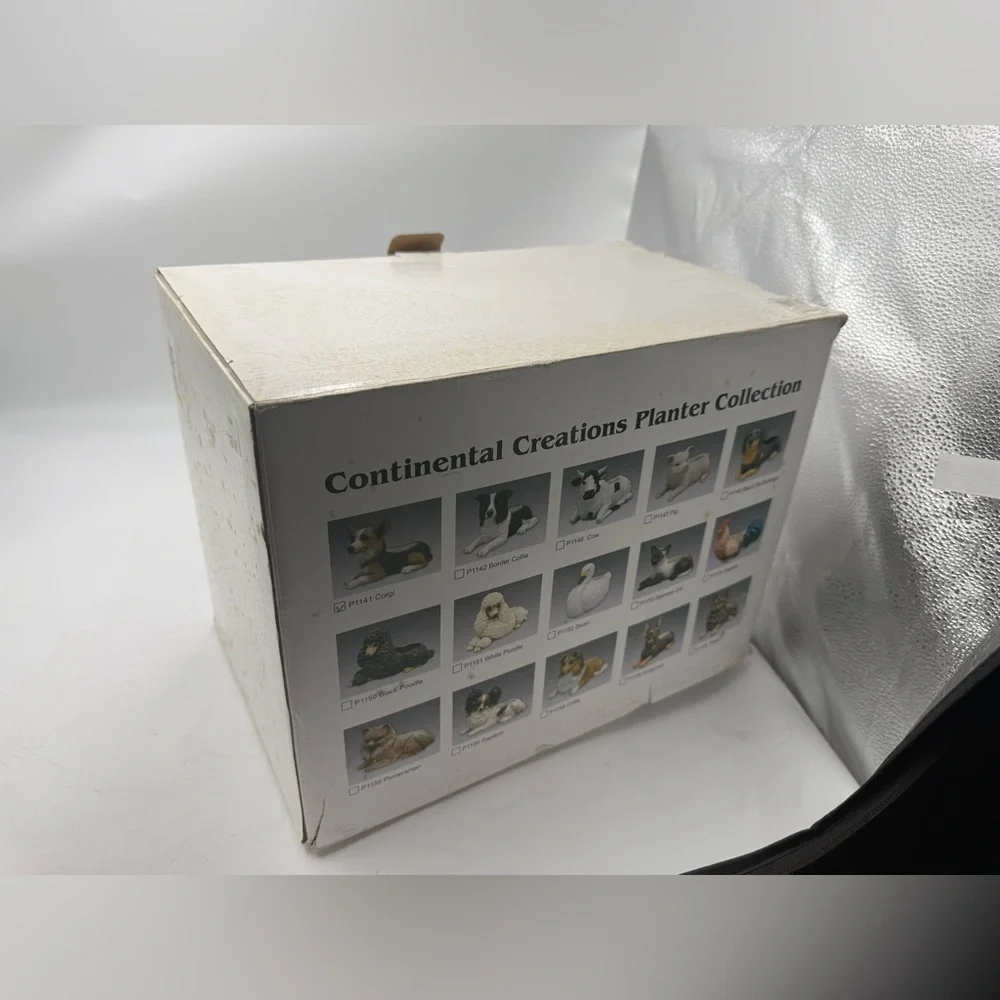 Corgi dog Planter  Continental Creations  Life-Like #P1141. - Picture 6 of 7